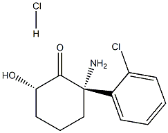 (2S,6S)-2-AMINO-2-(2-CHLOROPHENYL)-6-HYDROXYCYCLOHEXAN-1-ONE HCL,1430202-70-2,结构式