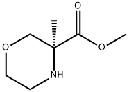 methyl(S)-3-methylmorpholine-3-carboxylate Structure