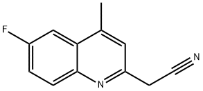 (6-Fluoro-4-methyl-quinolin-2-yl)-acetonitrile Structure