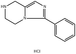 3-Phenyl-5,6,7,8-tetrahydroimidazo[1,5-a]pyrazine hydrochloride Struktur