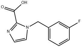 1-(3-Fluorobenzyl)-1H-imidazole-2-carboxylic acid Structure