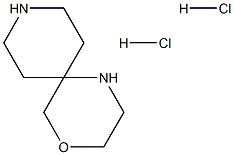 4-氧杂-1,9-二氮杂螺[5.5]十一烷二盐酸盐, 1439897-97-8, 结构式