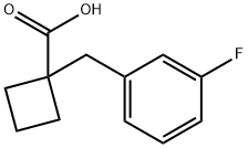 1-[(3-Fluorophenyl)methyl]cyclobutane-1-carboxylic acid