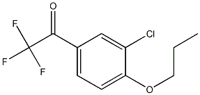 1-(3-chloro-4-propoxyphenyl)-2,2,2-trifluoroethanone Structure