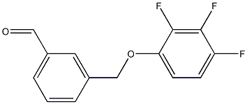 3-[(2,3,4-trifluorophenoxy)methyl]benzaldehyde Structure