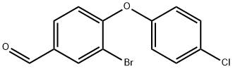 3-Bromo-4-(4-chlorophenoxy)benzaldehyde 结构式