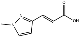 (2E)-3-(1-methyl-1H-pyrazol-3-yl)acrylic acid Struktur