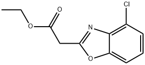 2-(4-氯苯并噁唑-2-)乙酸乙酯, 1446332-73-5, 结构式