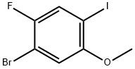 1-Bromo-2-fluoro-4-iodo-5-methoxy-benzene 结构式