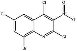 8-Bromo-2,4,6-trichloro-3-nitro-quinoline|
