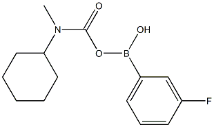 5-Cyclohexylmethylcarbamoyl-3-fluorobenzeneboronic acid, 96% 结构式