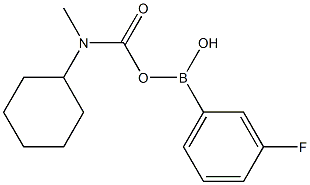 5-Cyclohexylmethylcarbamoyl-3-fluorobenzeneboronic acid, 96% Struktur