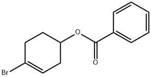 3-Cyclohexen-1-ol, 4-bromo-, 1-benzoate Struktur