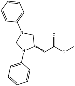 (E)-2-(1,3-二苯基咪唑啉-4-乙撑)乙酸乙酯, 1453492-07-3, 结构式