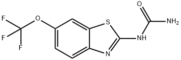 N-[6-(Trifluoromethoxy)-2-benzothiazolyl]urea Struktur