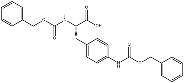 N-[(phenylmethoxy)carbonyl]-4-[[(phenylmethoxy)carbonyl]amino]- L-Phenylalanine Structure