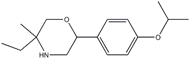 5-ethyl-2-(4-isopropoxyphenyl)-5-methylmorpholine Structure