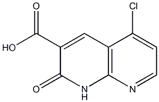 5-chloro-1,2-dihydro-2-oxo-1,8-Naphthyridine-3-carboxylic acid Struktur