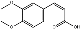 (Z)-3,4-Dimethoxy Cinnamic Acid Structure