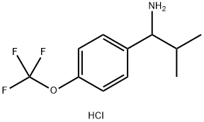 2-METHYL-1-[4-(TRIFLUOROMETHOXY)PHENYL]PROPYLAMINE HYDROCHLORIDE Structure