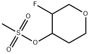 3-fluorotetrahydro-2H-pyran-4-yl methanesulfonate Structure