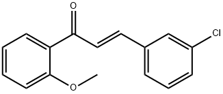 (2E)-3-(3-chlorophenyl)-1-(2-methoxyphenyl)prop-2-en-1-one, 1482338-67-9, 结构式