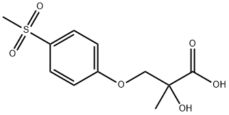 2-methyl-3-(4-methylsulfonylphenoxy)-2-oxidanyl-propanoic acid,1482434-06-9,结构式