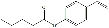 Valeric acid 4-Vinylphenyl Ester Structure