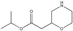 isopropyl 2-(morpholin-2-yl)acetate Structure