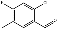 2-Chloro-4-fluoro-5-methylbenzaldehyde 化学構造式