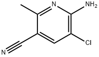 6-氨基-5-氯-2-甲基烟腈,1504581-92-3,结构式