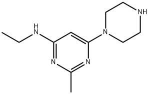 N-ethyl-2-methyl-6-(piperazin-1-yl)pyrimidin-4-amine Structure