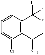 1-[2-CHLORO-6-(TRIFLUOROMETHYL)PHENYL]ETHAN-1-AMINE Struktur