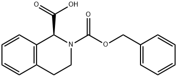 (S)-2-CBZ-1,2,3,4-TETRAHYDROISOQUINOLINE-1-CARBOXYLIC ACID, 151004-90-9, 结构式