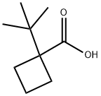 Cyclobutanecarboxylic acid, 1-(1,1-dimethylethyl)- Structure