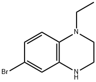 Quinoxaline, 6-bromo-1-ethyl-1,2,3,4-tetrahydro- Structure