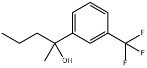 2-[3-(trifluoromethyl)phenyl]pentan-2-ol Struktur