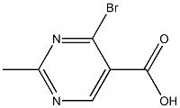 4-Bromo-2-methyl-5-pyrimidinecarboxylic acid Structure