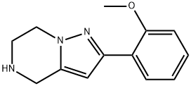 2-(2-甲氧基苯基)-4,5,6,7-四氢吡唑并[1,5-A]吡嗪 结构式