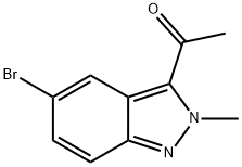 1-(5-Bromo-2-methyl-2H-indazol-3-yl)-ethanone Structure