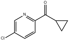 5-CHLORO-2-CYCLOPROPANECARBONYLPYRIDINE Structure