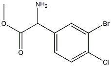 METHYL2-AMINO-2-(3-BROMO-4-CHLOROPHENYL)ACETATE|