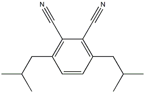 1,2-Benzenedicarbonitrile, 3,6-bis(2-methylpropyl)-,154435-36-6,结构式