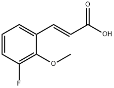 (E)-3-(3-氟-2-甲氧基苯基)丙烯酸,1548942-24-0,结构式