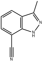 3-methyl-1H-indazole-7-carbonitrile, 1554584-26-7, 结构式