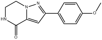 6,7-DIHYDRO-2-(4-METHOXYPHENYL)PYRAZOLO[1,5-A]PYRAZIN-4(5H)-ONE, 1556705-32-8, 结构式