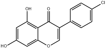 3-(4-chlorophenyl)-5,7-dihydroxy-4H-chromen-4-one 结构式