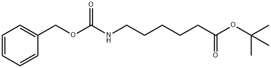 6 - ((((苄氧基)羰基)氨基)己酸叔丁酯 结构式
