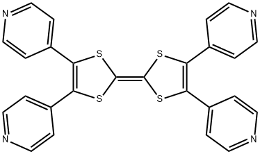Pyridine, 4,4'-[2-(4,5-di-4-pyridinyl-1,3-dithiol-2-ylidene)-1,3-dithiole-4,5-diyl]bis- Structure