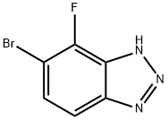 6-bromo-7-fluoro-1H-benzo[d][1,2,3]triazole Struktur